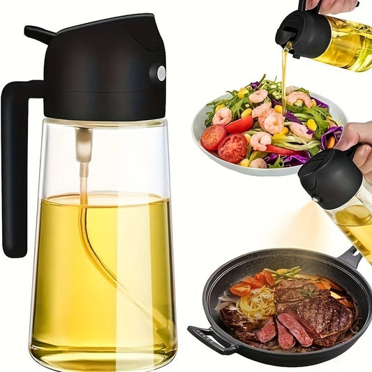 Botella Spray Pulverizador de Aceite – Gran Capacidad, Dos en Uno, Precisión y Antigoteo