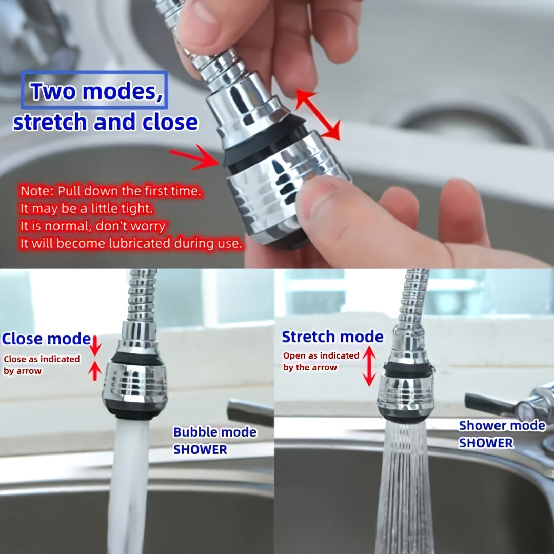 Rociador Extensible para Grifo de Cocina – Rotación 360°, Ahorro de Agua y Diseño Antisalpicaduras