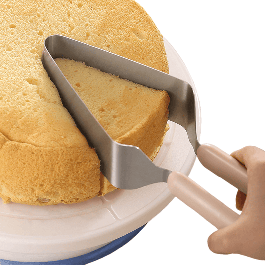 Cortador y Clip para Pastel de Acero Inoxidable – Presentación Minimalista, 27 cm
