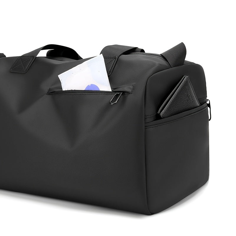 Bolso Deportivo Negro con Compartimento para Zapatos – Resistente y Ergonómico para Entrenamiento y Viajes