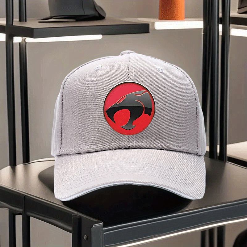 Gorra Thundercats Retro – Negra con Diseño Rojo y Blanco