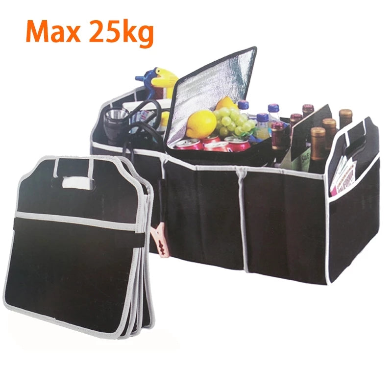Caja Organizadora Plegable para Maletero – Caja de Almacenaje Negra, Universal