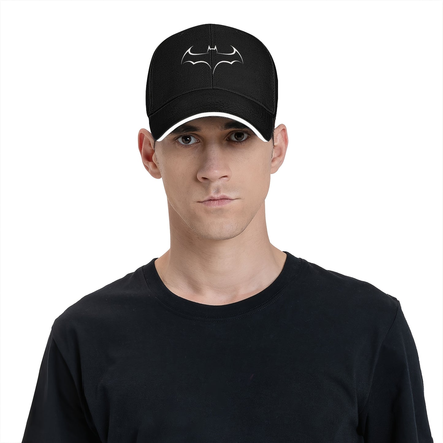 Gorra Negra con Logo de Batman – Ajustable y Transpirable