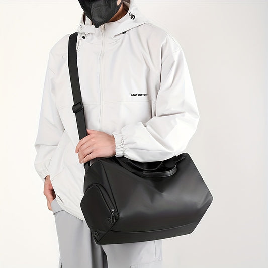 Bolso Deportivo Negro con Compartimento para Zapatos – Resistente y Ergonómico para Entrenamiento y Viajes