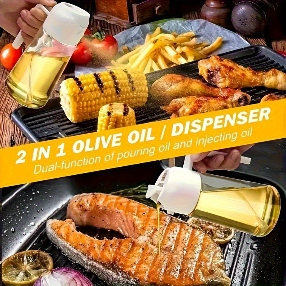 Botella Spray Pulverizador de Aceite – Gran Capacidad, Dos en Uno, Precisión y Antigoteo