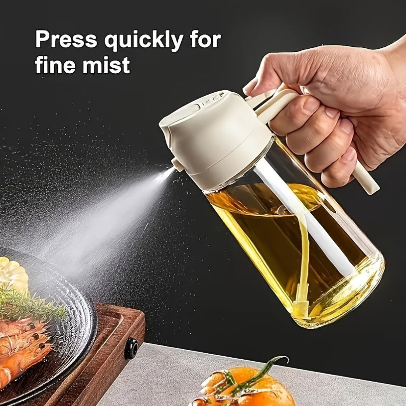 Botella Spray Pulverizador de Aceite – Gran Capacidad, Dos en Uno, Precisión y Antigoteo