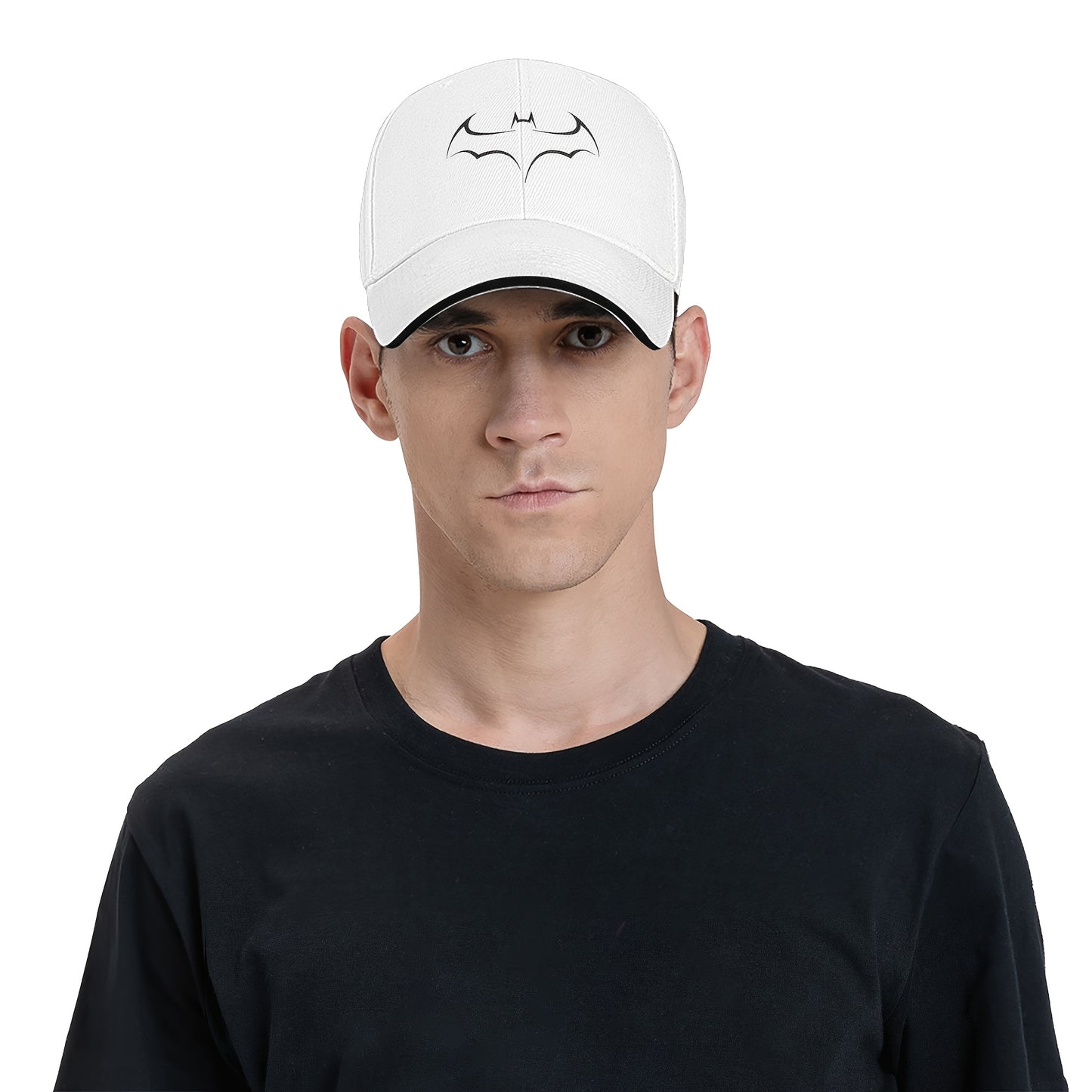 Gorra Negra con Logo de Batman – Ajustable y Transpirable