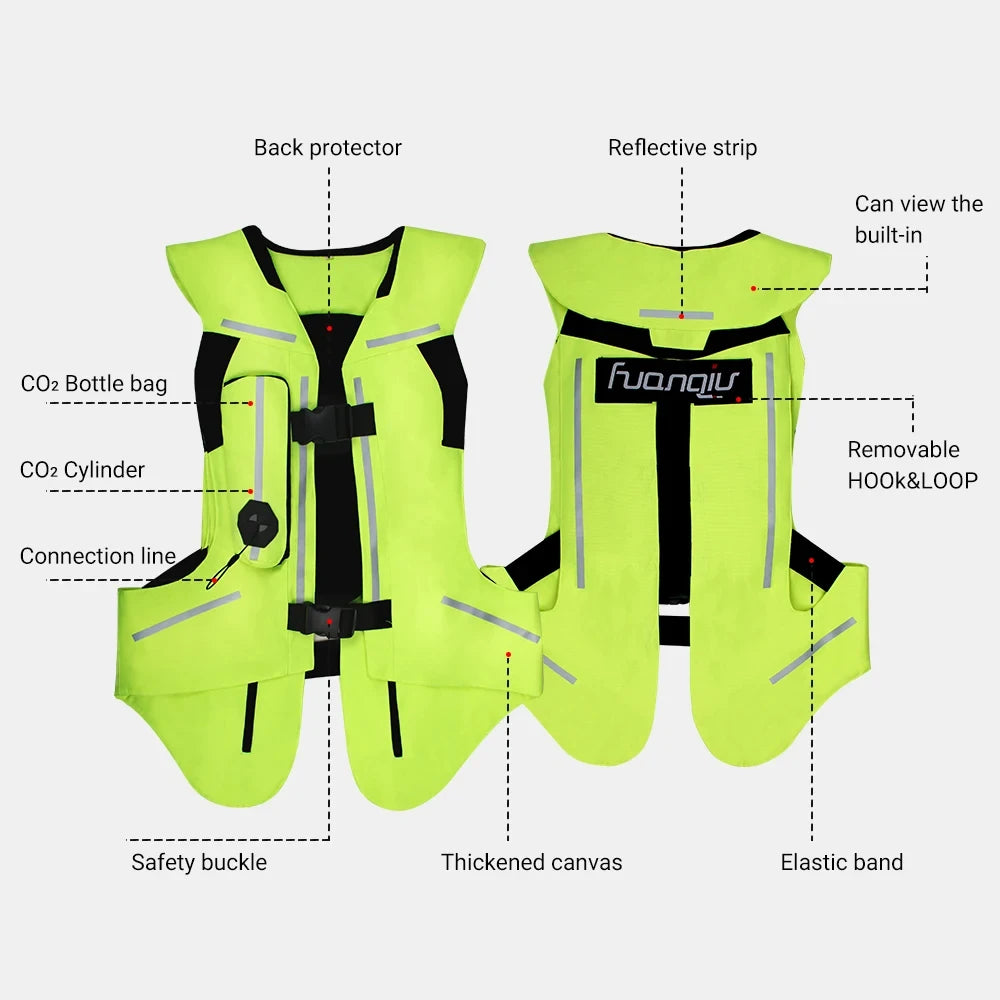 Chaleco Protector con Airbag para Moto – Estilo, Seguridad y Confianza al Conducir