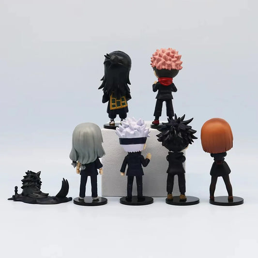 Figura Anime Jujutsu Kaisen – Satoru Gojo, Itadori Yuji, Megumi & Nobara  Modelo de Acción en PVC | Coleccionable | Regalo Ideal para Fans