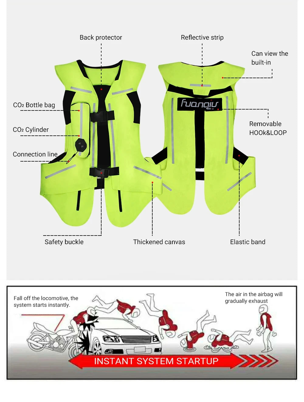 Chaleco Protector con Airbag para Moto – Estilo, Seguridad y Confianza al Conducir