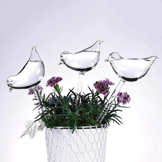 Bombilla Automática de Riego para Plantas – Diseño Fantasía en Forma de Pájaro