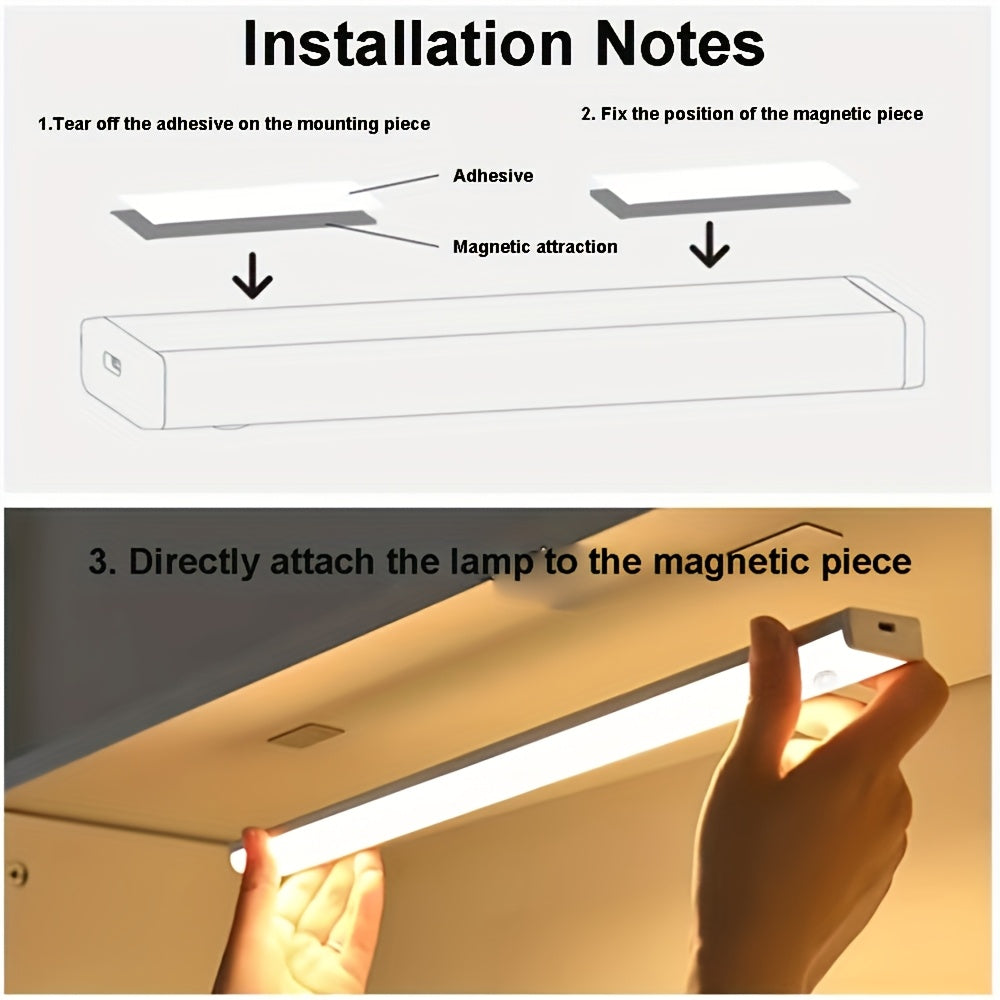Luz LED de Gabinete con Sensor de Movimiento – Tema Fantasía, Recargable USB