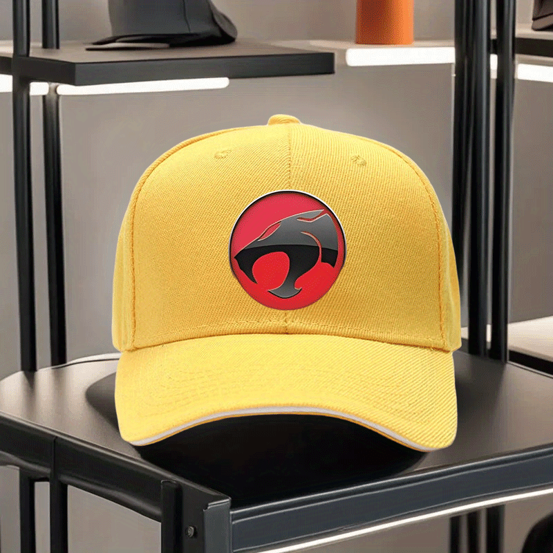 Gorra Thundercats Retro – Negra con Diseño Rojo y Blanco