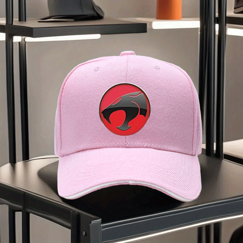 Gorra Thundercats Retro – Negra con Diseño Rojo y Blanco