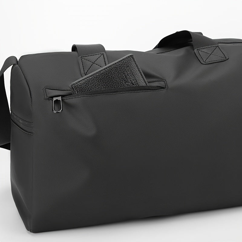 Bolso Deportivo Negro con Compartimento para Zapatos – Resistente y Ergonómico para Entrenamiento y Viajes