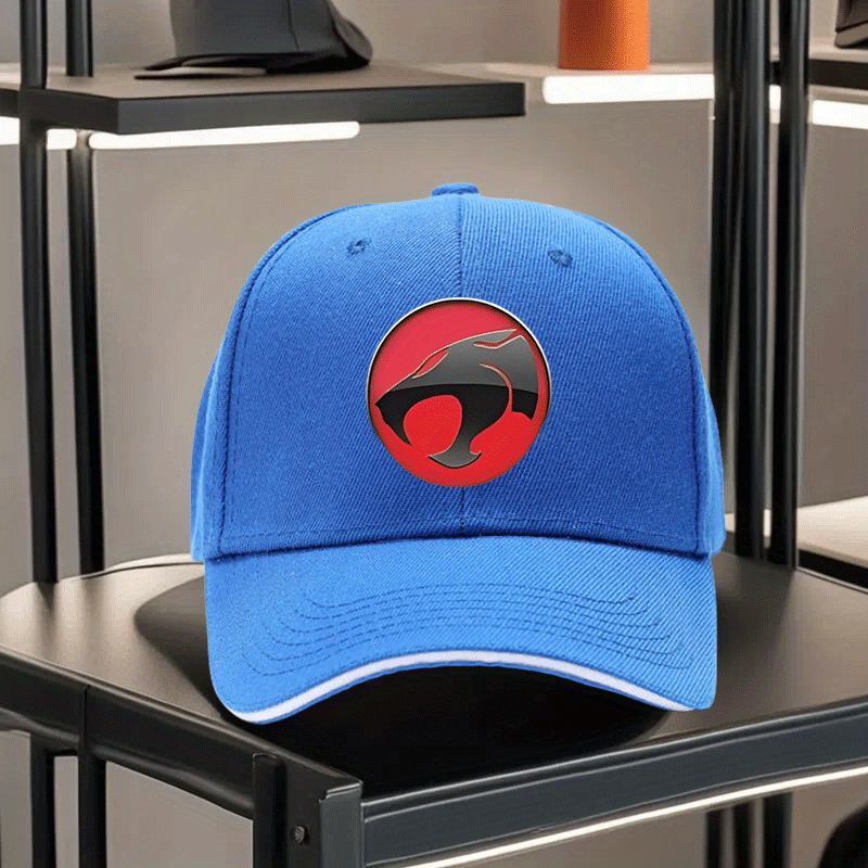 Gorra Thundercats Retro – Negra con Diseño Rojo y Blanco