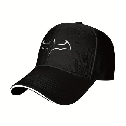 Gorra Negra con Logo de Batman – Ajustable y Transpirable