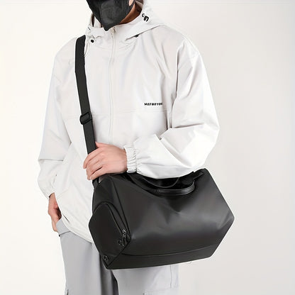 Bolso Deportivo Negro con Compartimento para Zapatos – Resistente y Ergonómico para Entrenamiento y Viajes