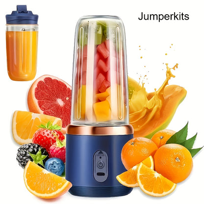 🥤 Licuadora Portátil 2 en 1 Recargable – Vaso Compacto de Grado Alimenticio con 6 Cuchillas de Acero Inoxidable y Carga USB