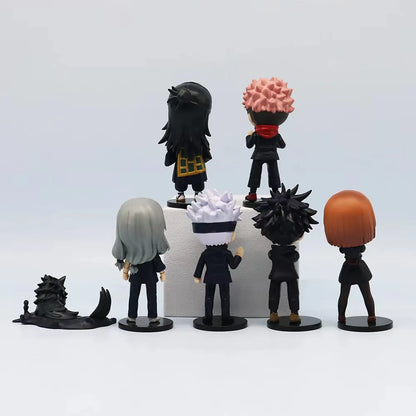 Figura Anime Jujutsu Kaisen – Satoru Gojo, Itadori Yuji, Megumi & Nobara  Modelo de Acción en PVC | Coleccionable | Regalo Ideal para Fans