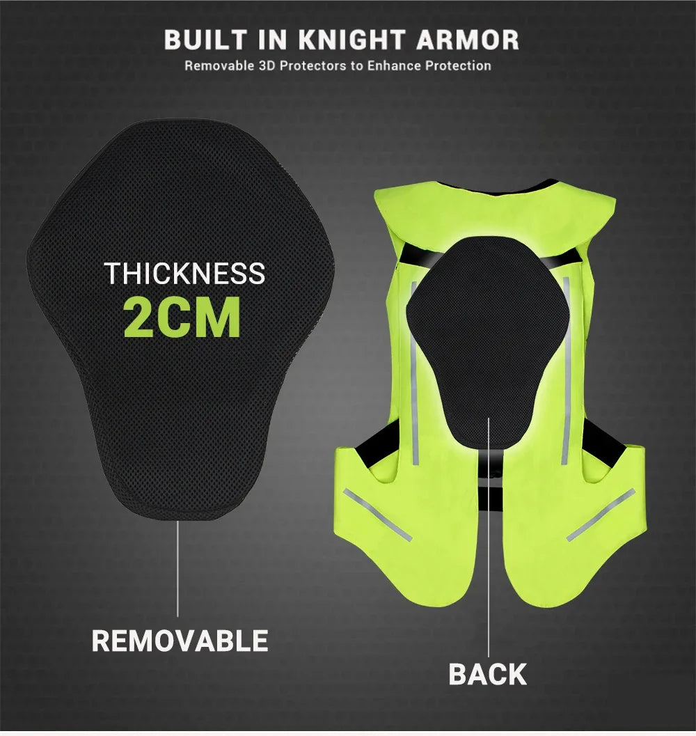 Chaleco Protector con Airbag para Moto – Estilo, Seguridad y Confianza al Conducir